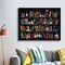 Bookshelf Diamond Painting Kits for Adults,Goth Skull Diamond Art Kits for Adults Beginner,Magical Book Vintage Botanical Round Full Drill Gem Art for Home Wall Decor 12X16 Inch